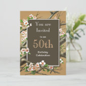 Invitation Fête d'anniversaire rustique (Debout devant)