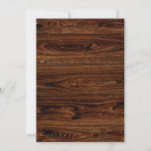 Invitation Fête d'anniversaire Rustique Campagnard Tournesol (Dos)