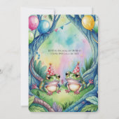 Invitation Fête d'anniversaire saute sur moi (Dos)
