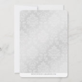 Invitation Fête d'anniversaire Shasta Daisy Navy Blue (Dos)