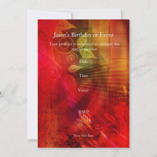 Invitation fête d'anniversaire Shih Tzu sur Abstra (Dos)