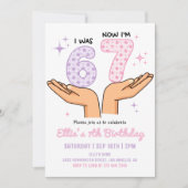 Invitation Fête d'anniversaire Six Sept ans (Devant)