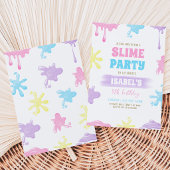 Invitation Fête d'anniversaire Slime