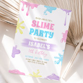 Invitation Fête d'anniversaire Slime