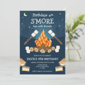 Invitation Fête d'anniversaire S'mores S'mores Anniversaire d (Debout devant)