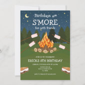 Invitation Fête d'anniversaire S'mores S'mores Anniversaire d (Devant)