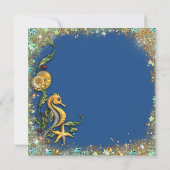 Invitation Fête d'anniversaire sous la mer (Dos)
