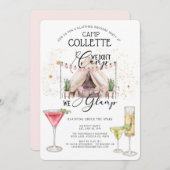 Invitation Fête D'Anniversaire Sous Les Étoiles (Devant / Derrière)