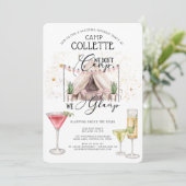 Invitation Fête D'Anniversaire Sous Les Étoiles (Debout devant)