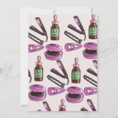 Invitation Fête d'anniversaire spa de beauté (Dos)