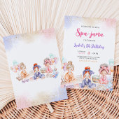 Invitation Fête d'anniversaire Spa-jama