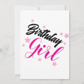 Invitation Fête d'anniversaire Spa Rose Glamour (Dos)