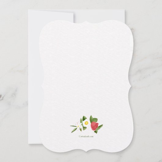 Invitation Fête d'anniversaire spéciale (Dos)