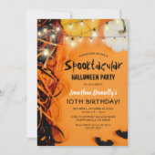 Invitation Fête d'anniversaire Spooktacular pour enfants Hall (Devant)