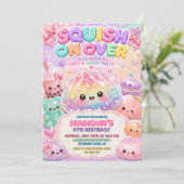 Invitation Fête d'anniversaire Squishies Dumpling Pailleté Ar (Debout devant)
