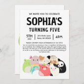 Invitation Fête d'anniversaire Squishmallow (Devant / Derrière)