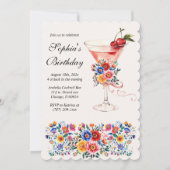 Invitation Fête d'anniversaire sur le thème de la Fiesta pers (Devant)