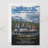 Invitation Fête d'anniversaire sur le thème de la pêche (Devant)