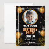 INVITATION FÊTE D'ANNIVERSAIRE SUR MESURE (Devant / Derrière)