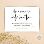 Invitation Fête d'anniversaire surprise