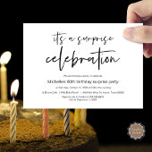 Invitation Fête d'anniversaire surprise