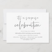Invitation Fête d'anniversaire surprise (Devant)