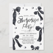Invitation Fête d'anniversaire surprise 30 ans Ruban (Devant)