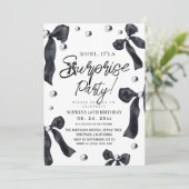 Invitation Fête d'anniversaire surprise 30 ans Ruban (Debout devant)