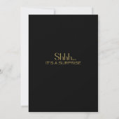 Invitation Fête d'anniversaire surprise 30 ans vert et or mod (Dos)