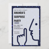 Invitation Fête d'anniversaire surprise, Adulte, Contemporain (Devant)