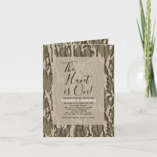 Invitation Fête d'anniversaire surprise Camo Bottom Lands