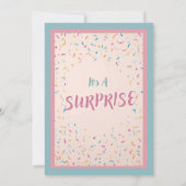 Invitation Fête d'anniversaire surprise colorée (Dos)