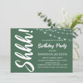 Invitation Fête d'anniversaire surprise moderne (Debout devant)
