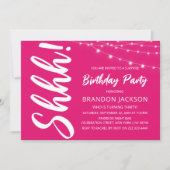 Invitation Fête d'anniversaire surprise moderne (Devant)