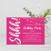 Invitation Fête d'anniversaire surprise moderne (Debout devant)