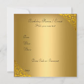 Invitation Fête d'anniversaire Sweet 16 (Dos)