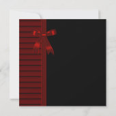 Invitation Fête d'anniversaire Sweet 16 Red Bow (Dos)