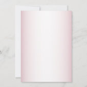 Invitation Fête d'anniversaire Teddy ours bébé fille Fleurs r (Dos)