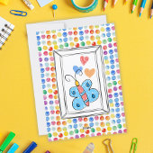 Invitation Fête d'anniversaire Thème Artistique Arc-en-ciel à