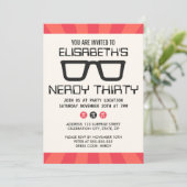 Invitation Fête d'anniversaire trente ringarde avec les (Debout devant)