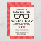 Invitation Fête d'anniversaire trente ringarde avec les (Devant / Derrière)