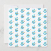 Invitation Fête d'Anniversaire Tropical Luau (Dos)