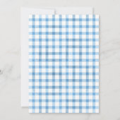 Invitation Fête d'anniversaire Twin avec lapins bleus (Dos)