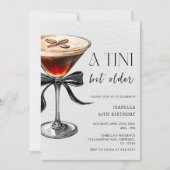 Invitation Fête d'anniversaire un peu plus âgée Tini Espresso (Devant)