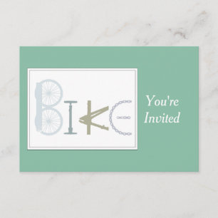 Invitation Fête d'anniversaire, vélo, vélo, vélo, vélo