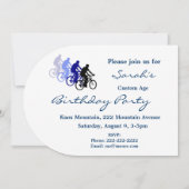 Invitation Fête d'anniversaire, vélo, vélo, vélo, vélo (Dos)