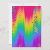 Invitation Fête d'anniversaire vibrante pour enfants avec omb (Dos)