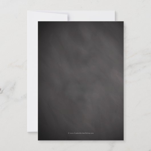 Invitation Fête d'anniversaire Vintage sur mesure (Dos)