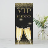 Invitation Fête d'anniversaire VIP clinquante (Debout devant)