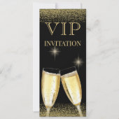 Invitation Fête d'anniversaire VIP clinquante (Devant)